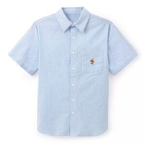 Winnie the Pooh Striped Seersucker Button Down Shirt for Men